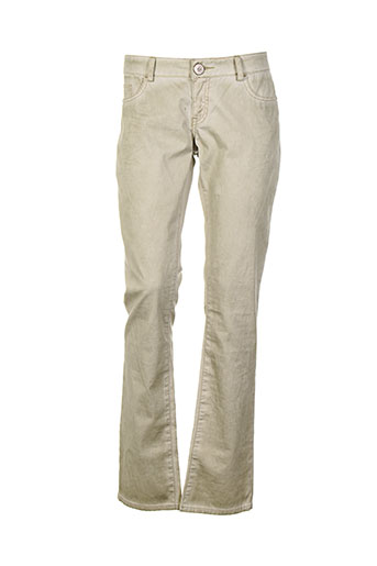 guess pantalons femme de couleur vert