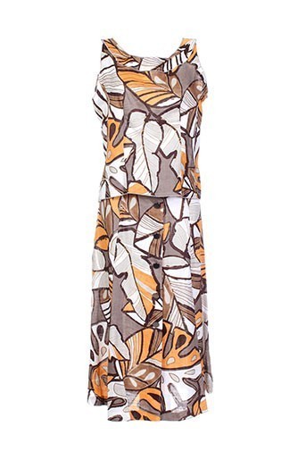 villa bleue ensemble femme de couleur marron
