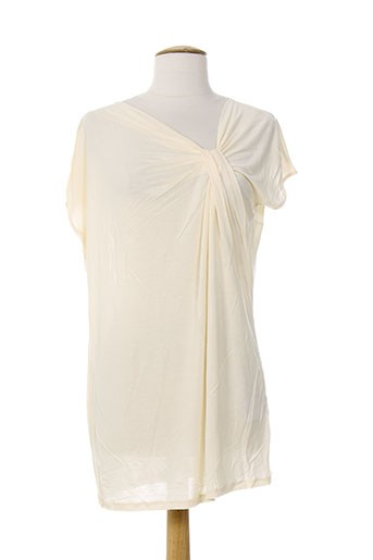 sportmax t-shirts / tops femme de couleur beige