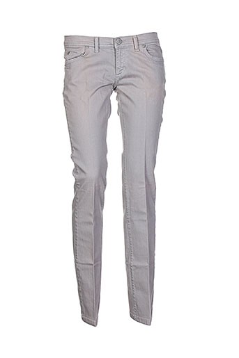 bel air pantalons femme de couleur gris