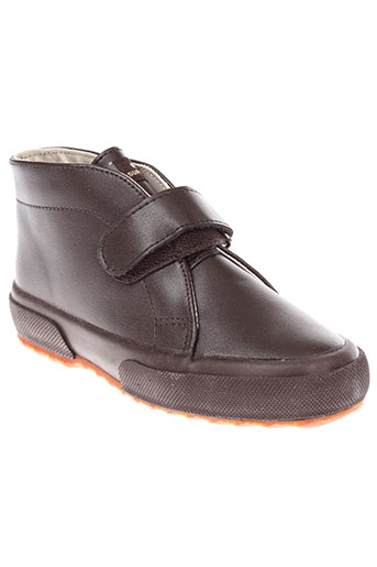 superga chaussures garçon de couleur marron
