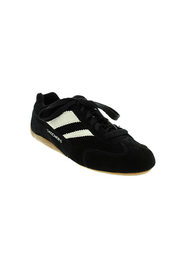 skechers chaussures fille de couleur noir