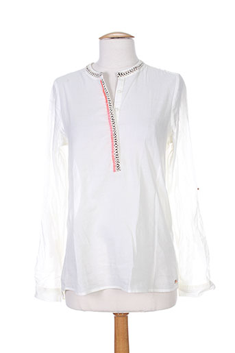 teddy smith tuniques femme de couleur blanc