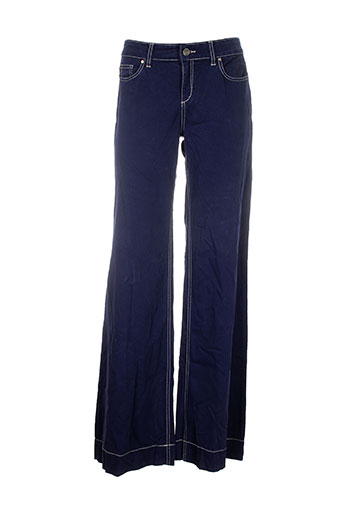 guess pantalons femme de couleur bleu