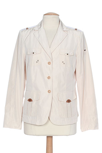 white label vestes femme de couleur beige