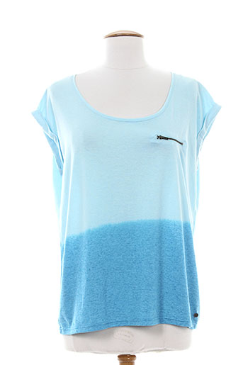 bonobo jeans t-shirts femme de couleur bleu