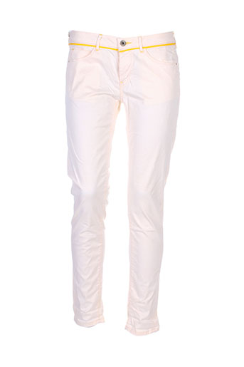 guess pantalons femme de couleur jaune
