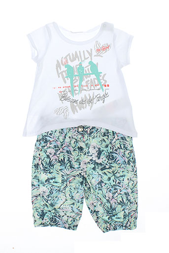 3 pommes ensembles fille de couleur blanc