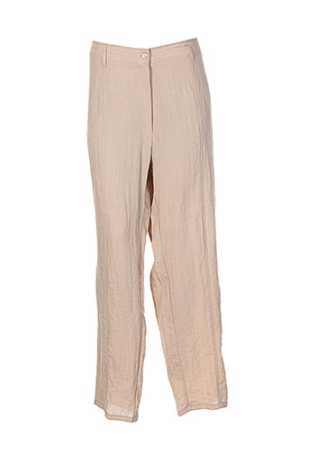 jean gabriel pantalons femme de couleur beige