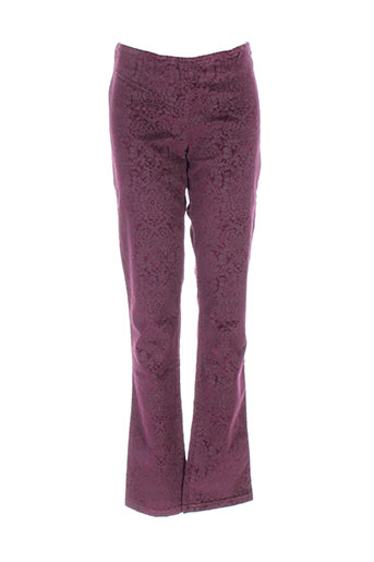 sisley pantalons fille de couleur rouge
