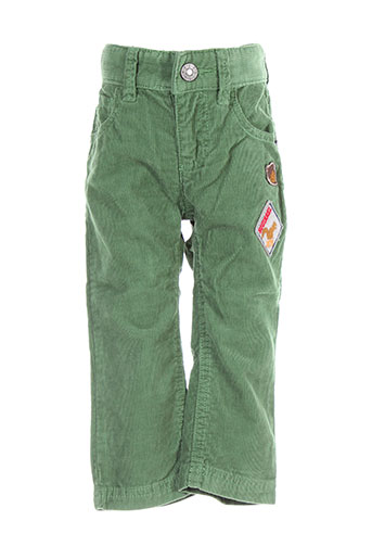 benetton pantalons garçon de couleur vert