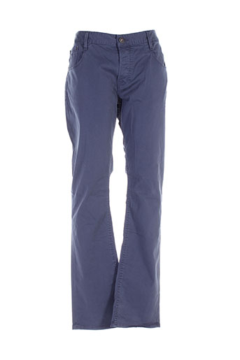 guess pantalons homme de couleur bleu
