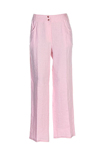 pause cafe pantalons femme de couleur rose