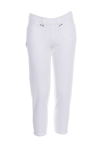 legzskin pantalons femme de couleur blanc