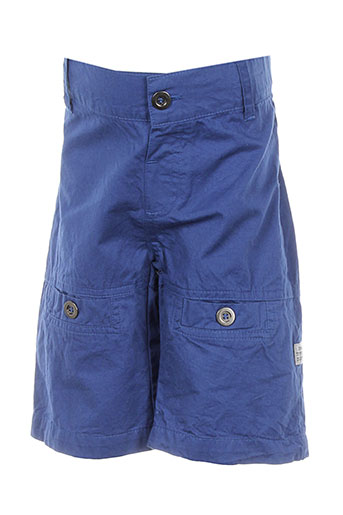 3 pommes shorts / bermudas garçon de couleur bleu