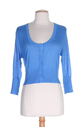 fracomina gilets femme de couleur bleu
