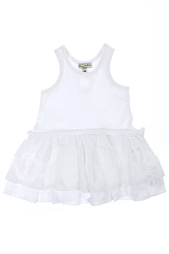 eliane et lena robes fille de couleur blanc