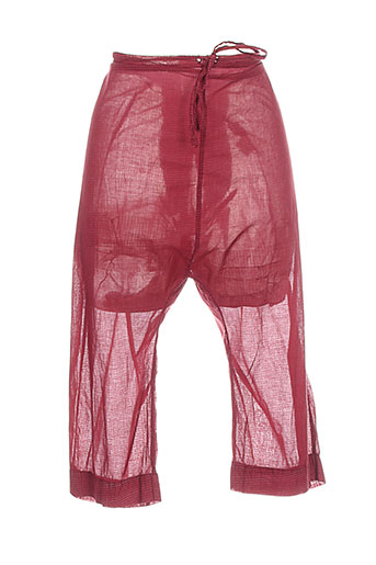 les piplett's pantacourts femme de couleur rouge