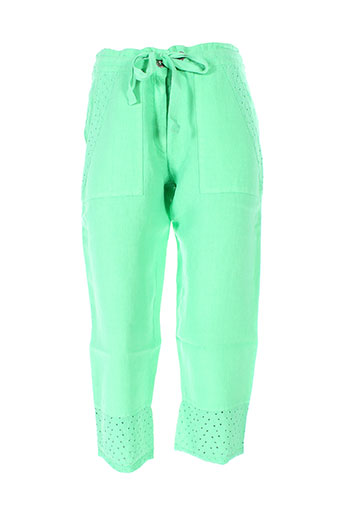 maloka pantacourts femme de couleur vert