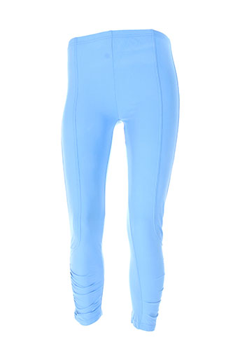 maloka pantalons femme de couleur bleu