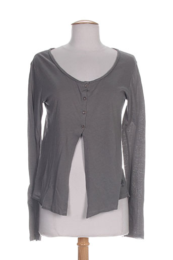 chipie gilets femme de couleur gris