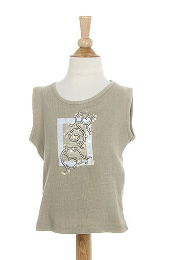 contre vents et marees t-shirts / tops fille de couleur beige