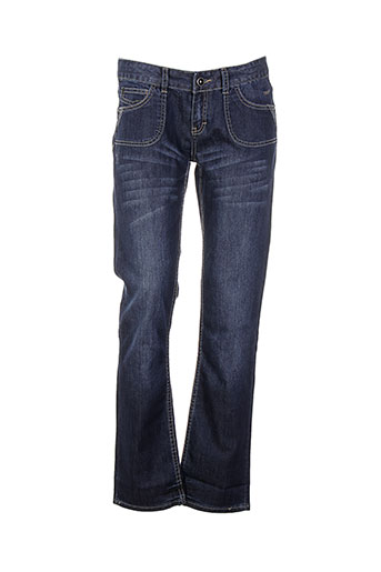 ddp jeans fille de couleur bleu