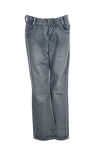 ddp jeans fille de couleur bleu