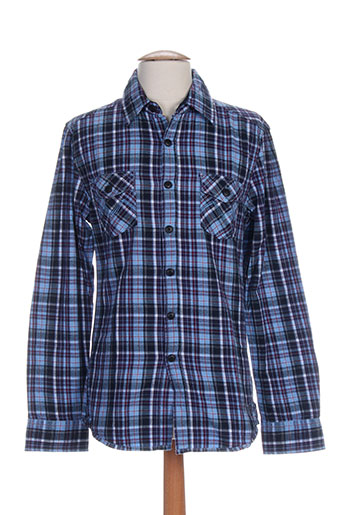 mexx chemises homme de couleur bleu