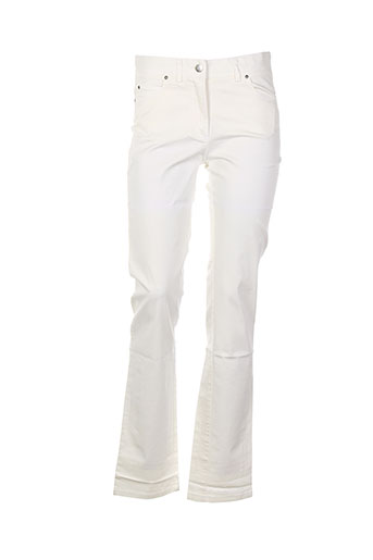 pablo gerard darel pantalons femme de couleur blanc