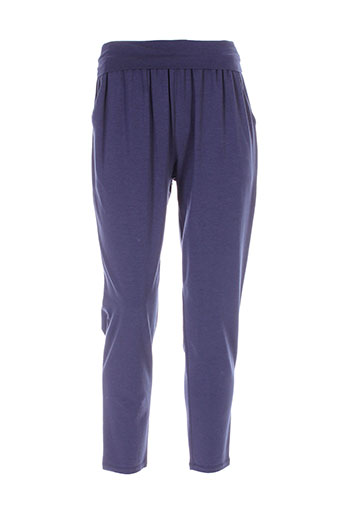 maxmara pantalons femme de couleur bleu
