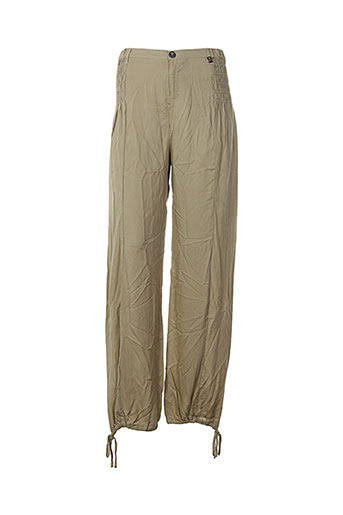 ddp pantalons femme de couleur beige