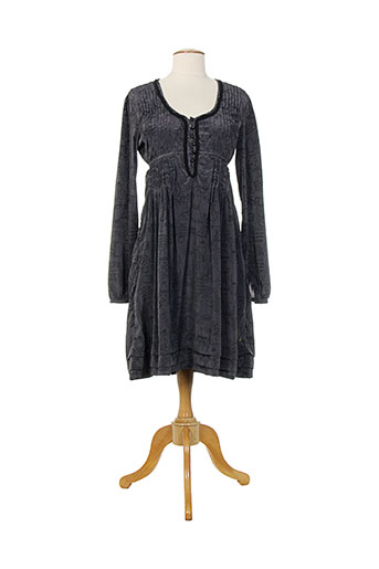 double one peace robes femme de couleur gris