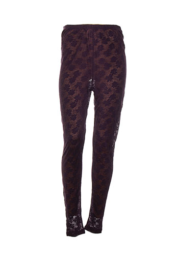 rimini pantalons femme de couleur violet