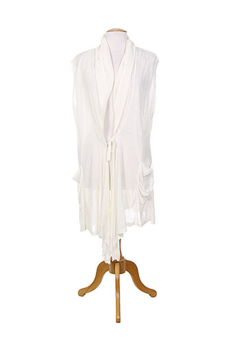 rimini gilets femme de couleur blanc