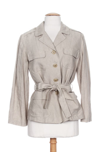 maxmara vestes femme de couleur gris