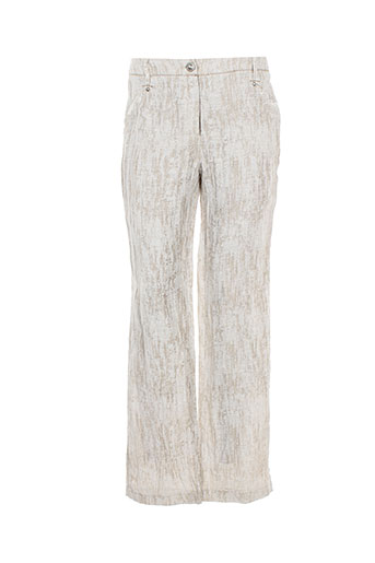my way pantalons femme de couleur beige