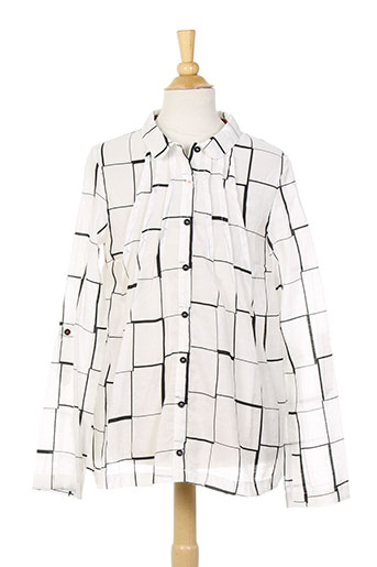 jean bourget chemises fille de couleur blanc