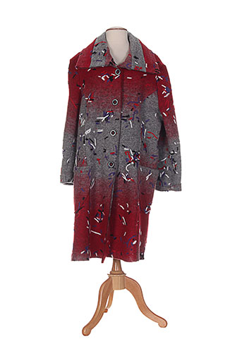 impulsion manteaux femme de couleur rouge