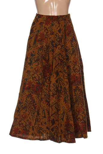 anne elisabeth jupes femme de couleur marron