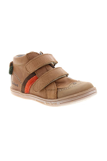 kickers chaussures garçon de couleur beige