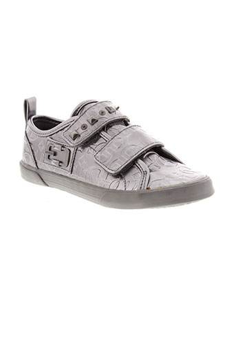 guess chaussures fille de couleur gris
