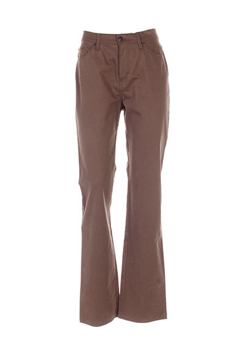 lcdn pantalons femme de couleur vert