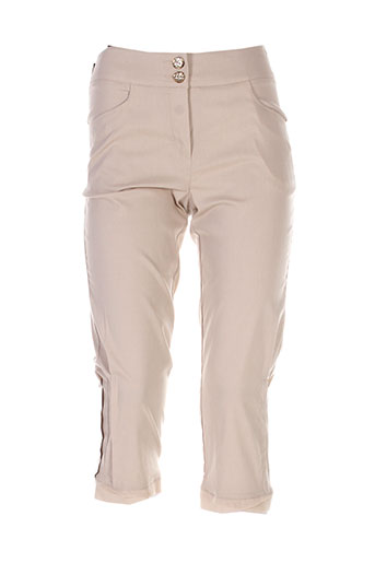 quattro pantacourts femme de couleur beige