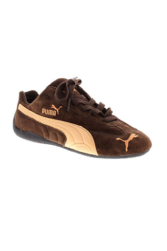 puma baskets garcon de couleur marron
