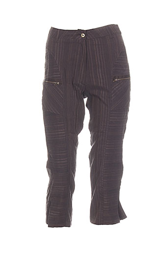 lucchini pantacourts femme de couleur marron