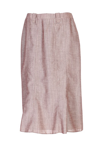christine laure jupes femme de couleur beige