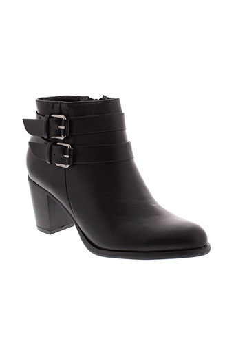 la et bottine et souriante boots femme de couleur noir