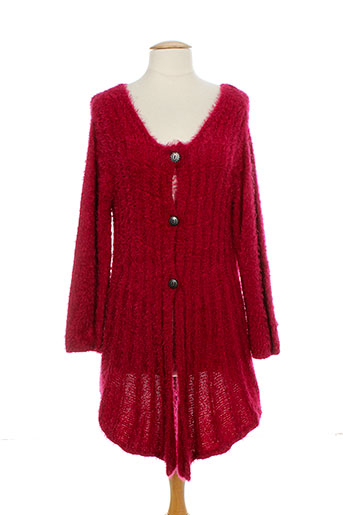 as de coeur gilets femme de couleur rouge