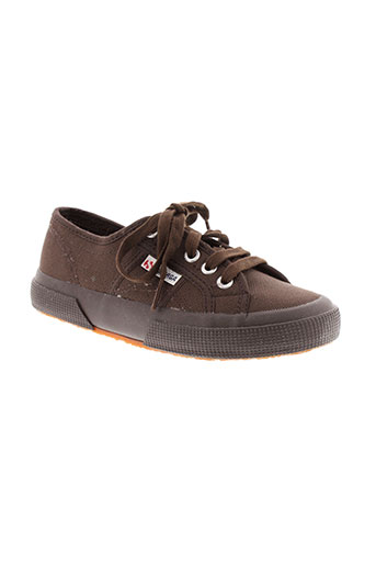 superga chaussures garçon de couleur marron